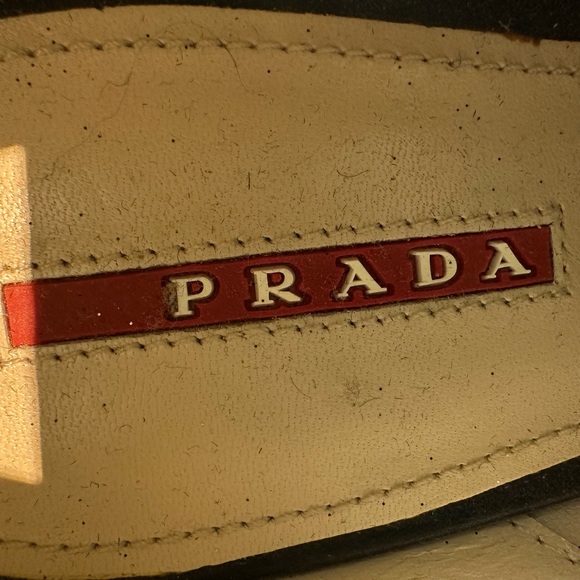 Prada 9B Black sparkle bow shoes - Picture 3 of 7